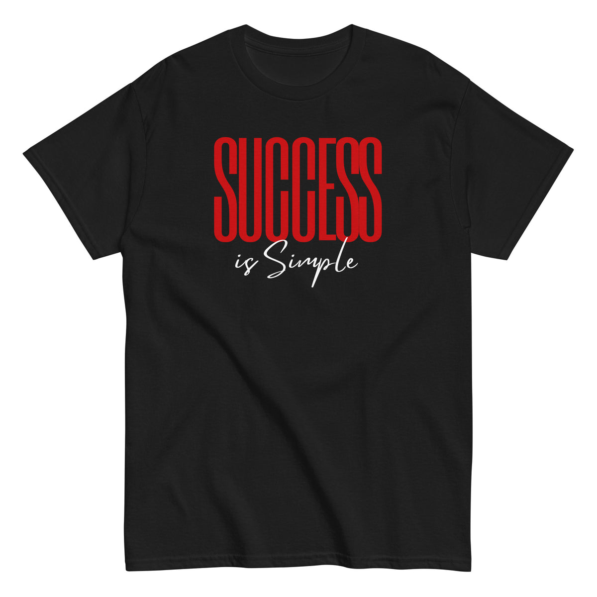 Success Is Simple Black Classic T-Shirt